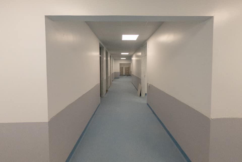 Reta final das obras do Hospital de Boiçucanga.