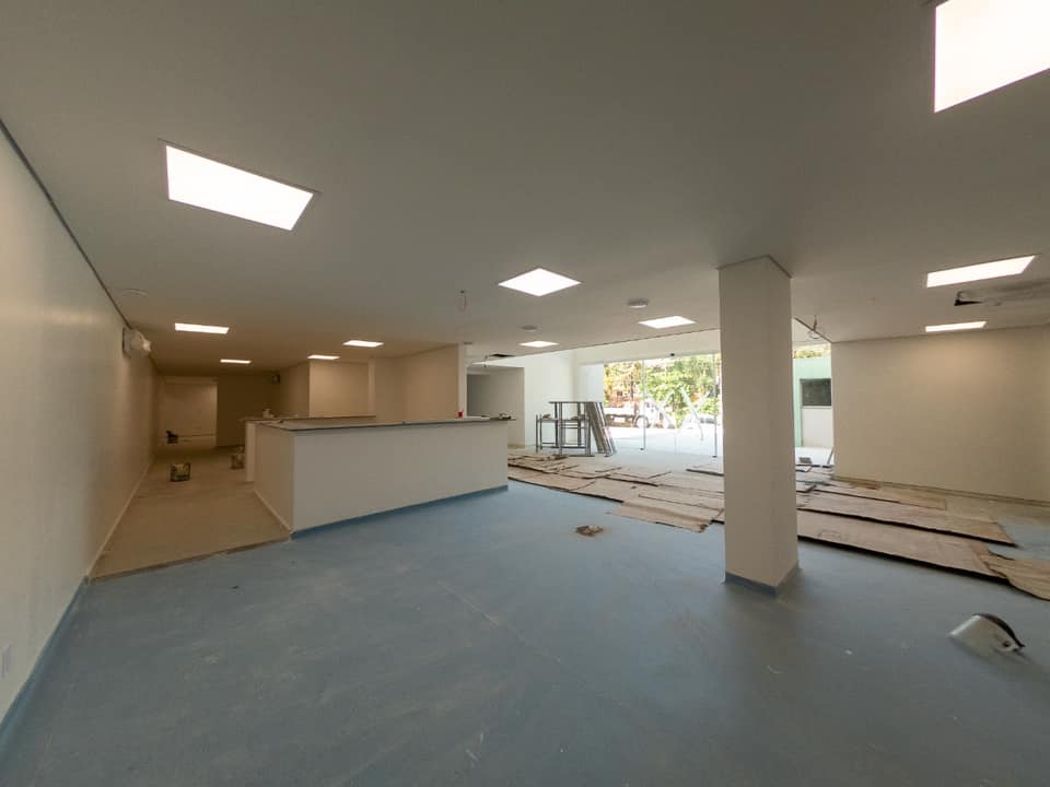 Reta final das obras do Hospital de Boiçucanga.