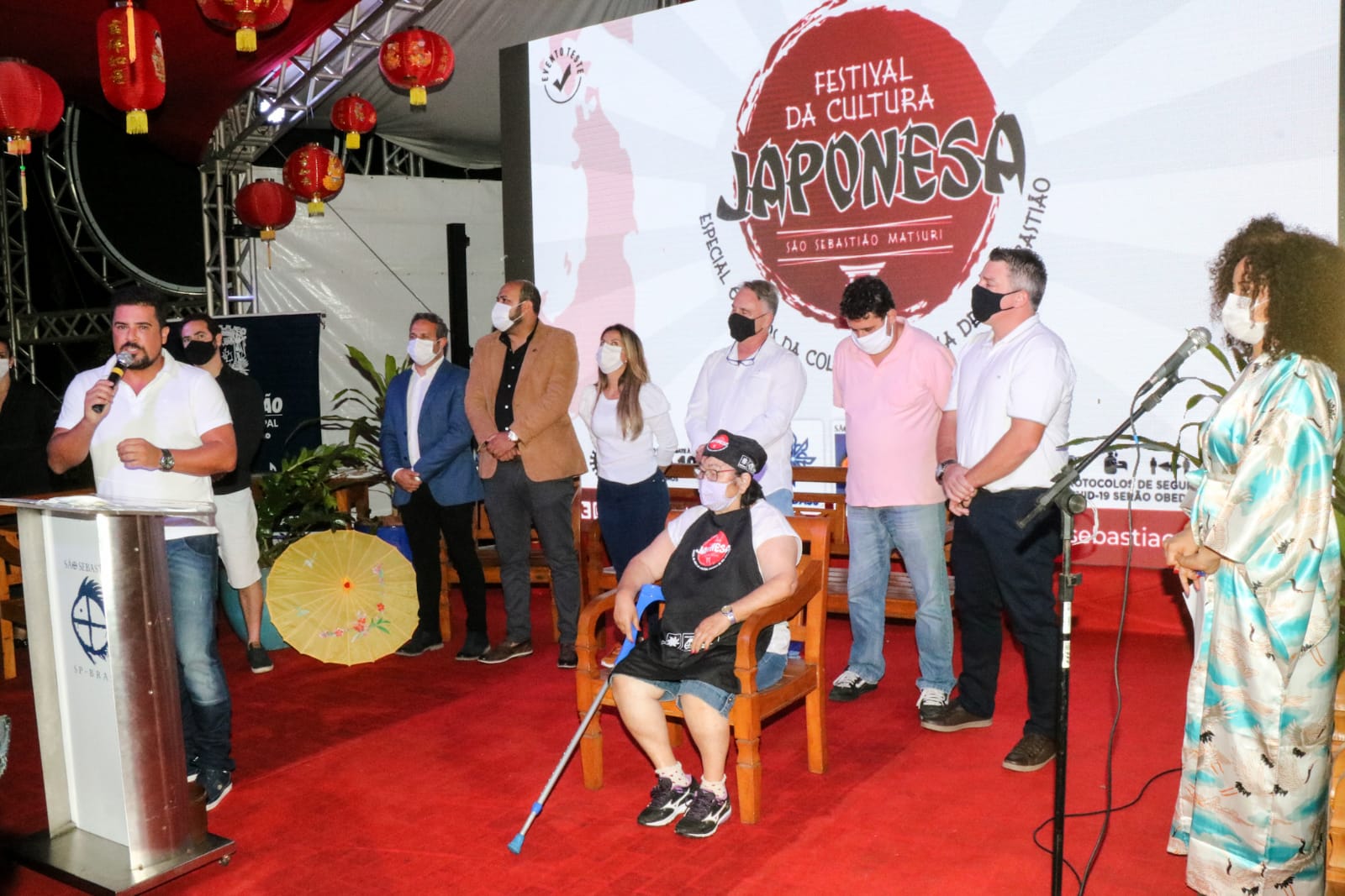 Prefeito Felipe Augusto participa da abertura do evento-teste Festival da Cultura Japonesa – “São Sebastião Matsuri”