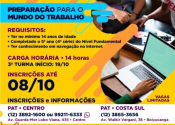 Estão abertas as inscrições para curso gratuito e online que auxilia a ingressar no mercado de trabalho em São Sebastião