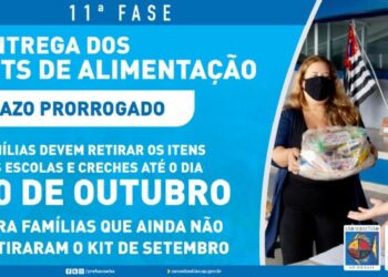 Prazo para retirada de kits de alimentação é prorrogado até 20 de outubro em São Sebastião