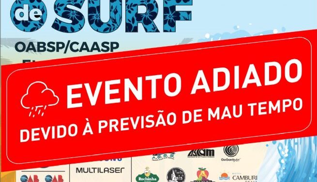12º Circuito de Surf OAB-CAASP é cancelado em São Sebastião