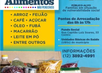 Fundo Social arrecada alimentos não perecíveis para distribuição a famílias em situação de vulnerabilidade social