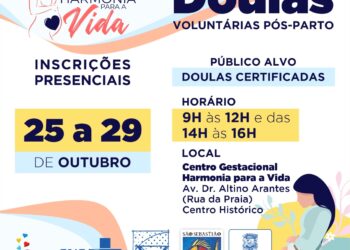 Centro Gestacional Harmonia para Vida abre inscrições para formação de doulas voluntárias pós-parto