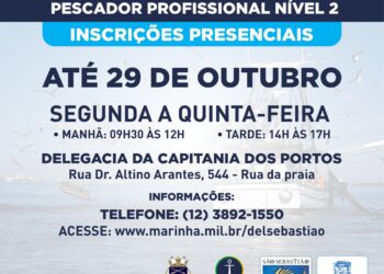 Marinha do Brasil abre inscrições ao curso de ‘Formação de Aquaviários Pescador Profissional Nível 2’