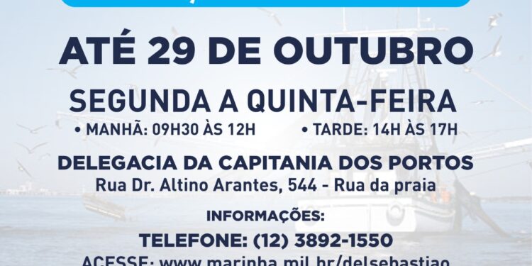 Marinha do Brasil abre inscrições ao curso de ‘Formação de Aquaviários Pescador Profissional Nível 2’