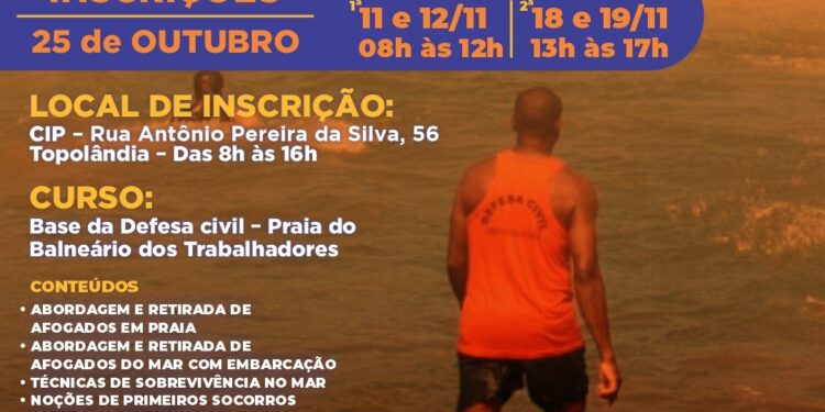 Prefeitura promove curso de resgate e sobrevivência no mar