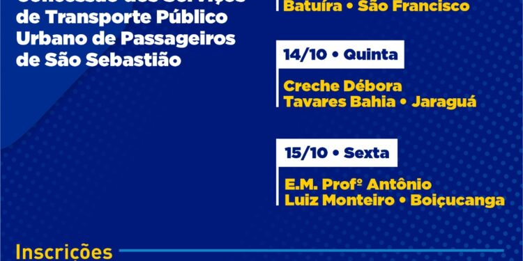 Prefeitura realiza audiência pública sobre projeto de transporte coletivo para São Sebastião