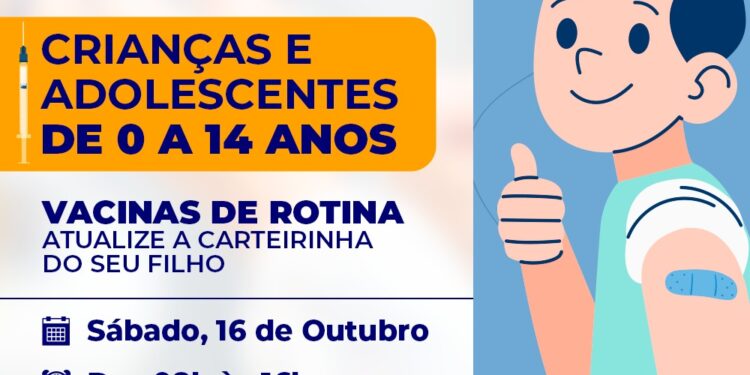 Prefeitura de São Sebastião realiza Dia D – Multivacinação para crianças e adolescentes até 14 anos de idade neste sábado (16)