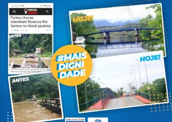 Ponte de concreto de Barra do Una, em São Sebastião, completa um ano