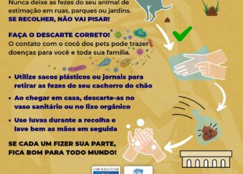 Prefeitura de São Sebastião reforça a donos de pets a importância de recolher as fezes dos animais de estimação dos espaços públicos