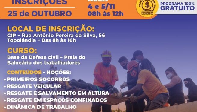 Prefeitura promove curso gratuito de Resgate Urbano