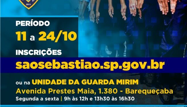 Prefeitura publica edital de processo seletivo para Curso de Formação de Guarda Mirim   