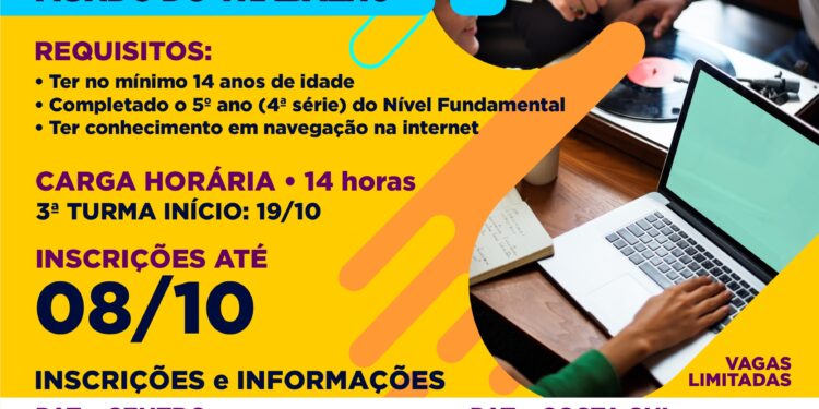 Inscrições para “Preparação para o mundo do Trabalho” se encerram nesta sexta-feira