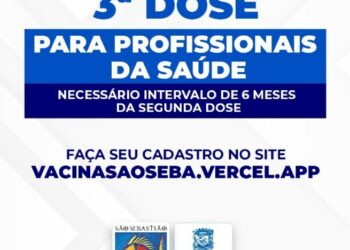 Profissionais de saúde vacinados com a segunda dose há pelo menos seis meses recebem dose de reforço nesta sexta-feira (22)