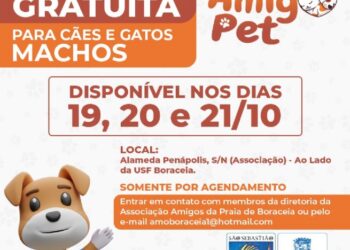Programa de castração gratuita Amigo Pet estará em Boraceia de 19 a 21 de outubro