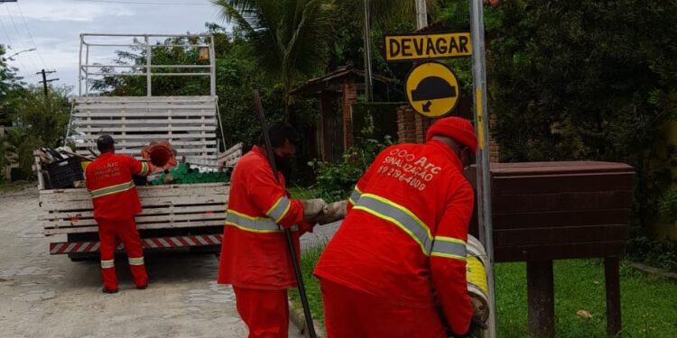 Prefeitura de São Sebastião intensifica ações de manutenção e limpeza em Boraceia