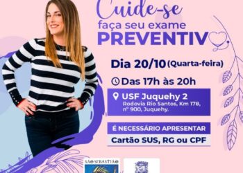 USF Juquehy 2 realiza exames preventivos do câncer de colo de útero e mama nesta quarta-feira (20)