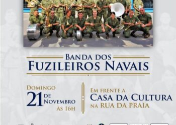 Banda dos Fuzileiros Navais se apresenta em São Sebastião no próximo domingo (21)