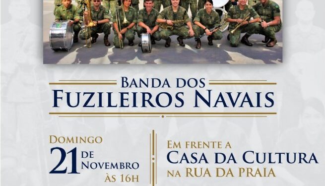 Banda dos Fuzileiros Navais se apresenta em São Sebastião no próximo domingo (21)