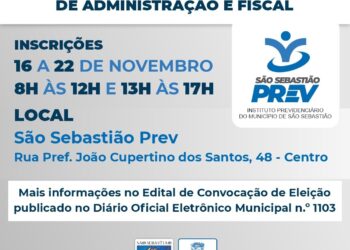 São Sebastião PREV abre inscrições para eleição de membros dos Conselhos de Administração e Fiscal 