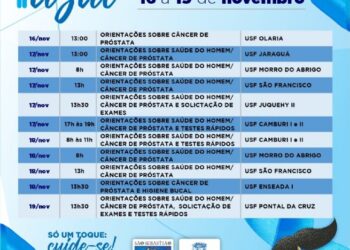 Novembro Azul: confira as ações desta semana voltadas à prevenção ao câncer de próstata