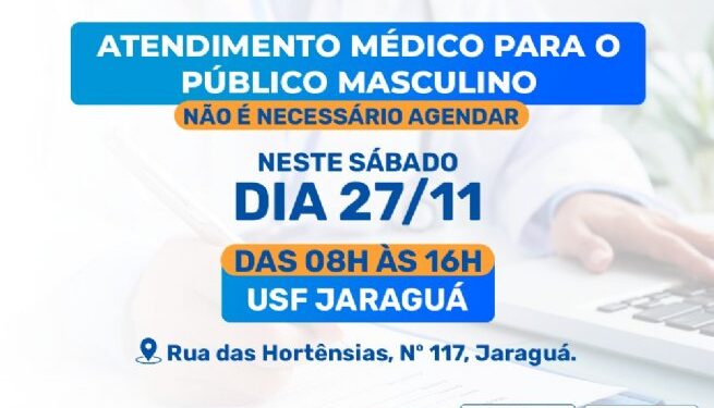 Prefeitura de São Sebastião realiza ação de promoção à Saúde do Homem no próximo sábado (27) na USF Jaraguá