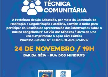 Prefeitura realiza reunião técnica comunitária na Vila dos Mineiros nesta quarta-feira (24)
