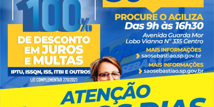 Não deixe para a última hora: Anistia fiscal de São Sebastião se encerra nesta terça-feira (30)