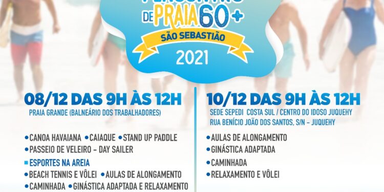 1º Encontro 60+ realiza atividades esportivas nas praias Grande e Juquehy