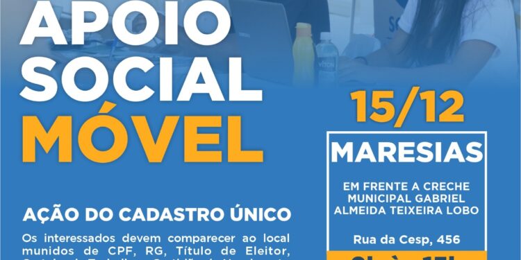 Prefeitura realiza Apoio Social Móvel no bairro Maresias