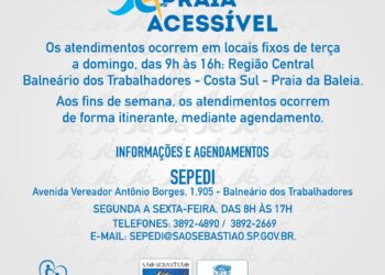 Prefeitura retoma Programa Praia Acessível com protocolos antipandemia