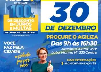 Não deixe para última hora: Faltam poucos dias para se encerrar a anistia fiscal em São Sebastião