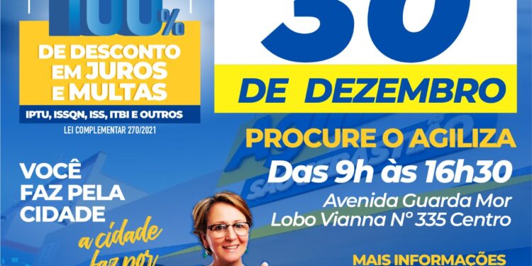 Não deixe para última hora: Faltam poucos dias para se encerrar a anistia fiscal em São Sebastião