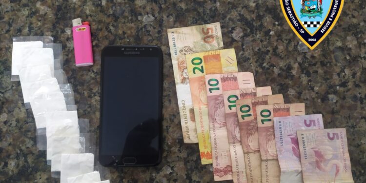 Polícia Municipal de São Sebastião prende traficante de drogas