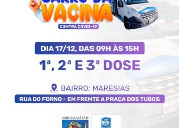 Carro da Vacina estará na Rua do Forno, em Maresias, nesta sexta-feira (17)