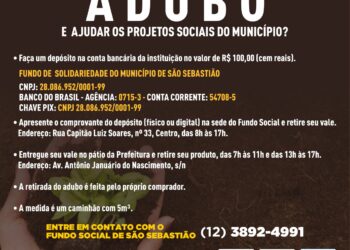 Ajude o Fundo Social de São Sebastião: Compre substrato para adubo e colabore com projetos sociais do município