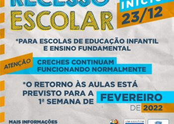 Escolas da rede municipal de ensino de São Sebastião entram em recesso escolar na próxima quinta-feira (23)
