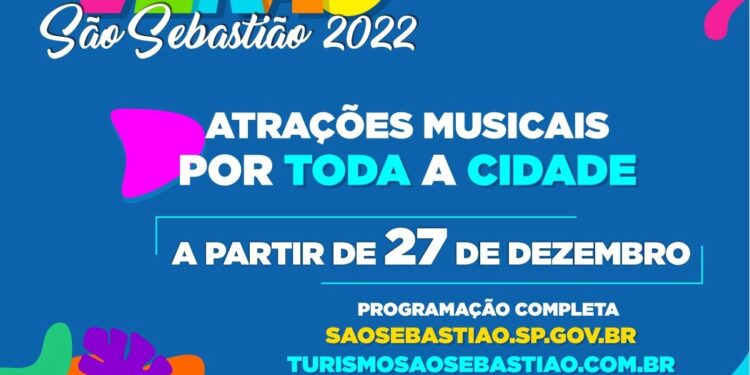 Festival de Verão inicia na próxima segunda-feira (27) com shows de artistas locais de Costa Sul à Norte de São Sebastião
