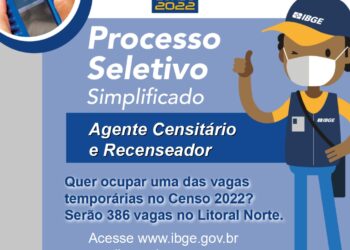 IBGE abre processo seletivo para o Censo 2022 em São Sebastião