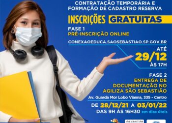 Prefeitura de São Sebastião abre processo seletivo simplificado para contratação temporária de professores