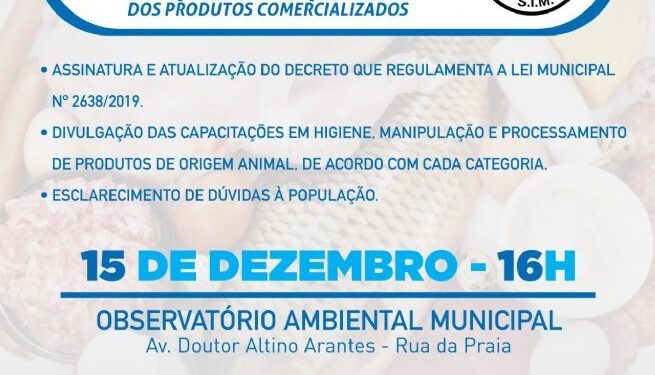 Prefeitura de São Sebastião convida a população para o evento de lançamento do Serviço de Inspeção Municipal
