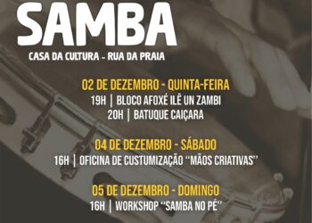 Prefeitura de São Sebastião promove atividades em comemoração ao Dia do Samba