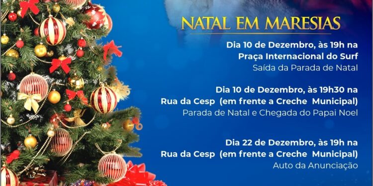 Prefeitura promove extensa programação natalina de Costa Sul a Norte de São Sebastião