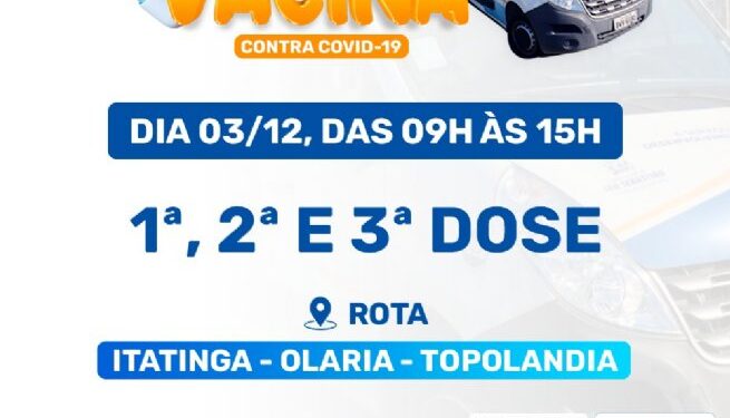 Prefeitura de São Sebastião realiza vacinação contra Covid-19 na Praça da Bíblia, na Topolândia, nesta sexta-feira (3)