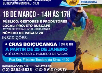 Prefeitura abre inscrições para cursos gratuitos de manipulação de produtos e derivados de origem animal