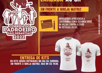 Competidores inscritos na Corrida do Padroeiro de São Sebastião devem retirar o kit atleta no dia da competição
