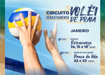 Prefeitura está com inscrições abertas para o Circuito Sebastianense de Vôlei de Praia