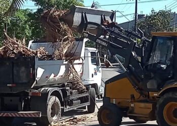 Prefeitura executa serviços de manutenção e conservação urbana no bairro Topolândia e região