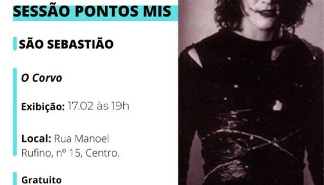 Filme “O Corvo” é exibido no programa Pontos MIS desta quinta-feira (17)